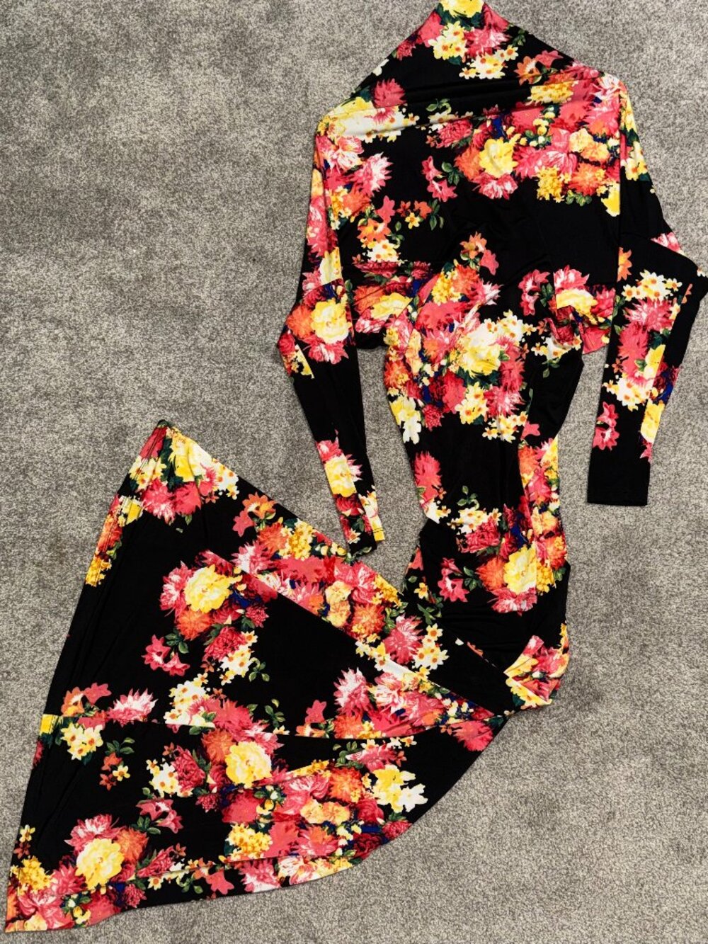 Karen T Design Floral Maxi Dress Medium